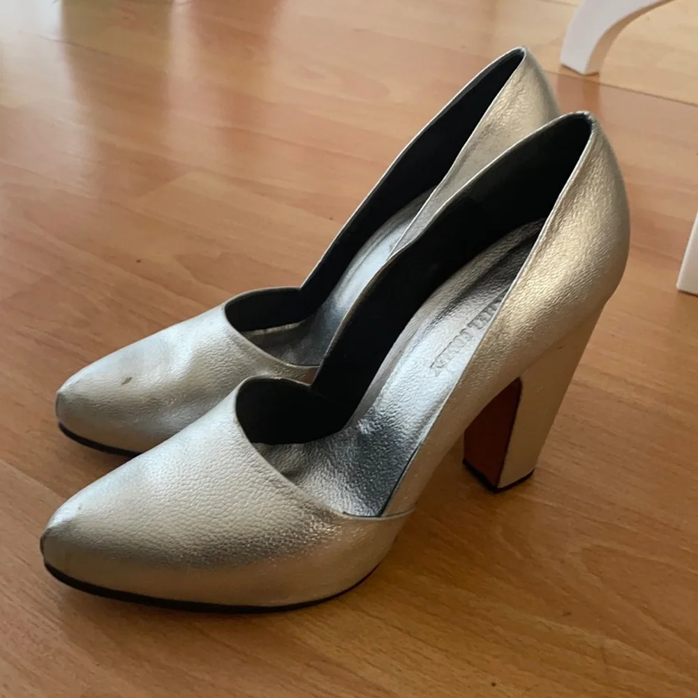 Rachel Comey Silver High Heels - Picture 1 of 10